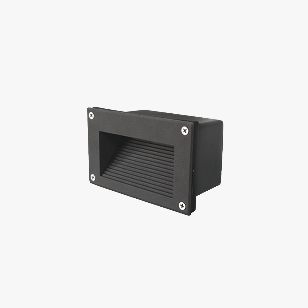 Ray LED Rechteck Außenleuchte Metall Glas Garten Terrasse