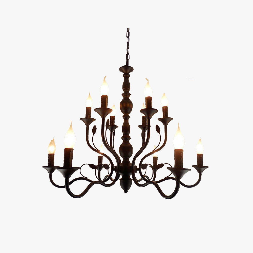 Silva Modern Kronleuchter, Schwarz, Zweig, Metall, Schlafzimmer