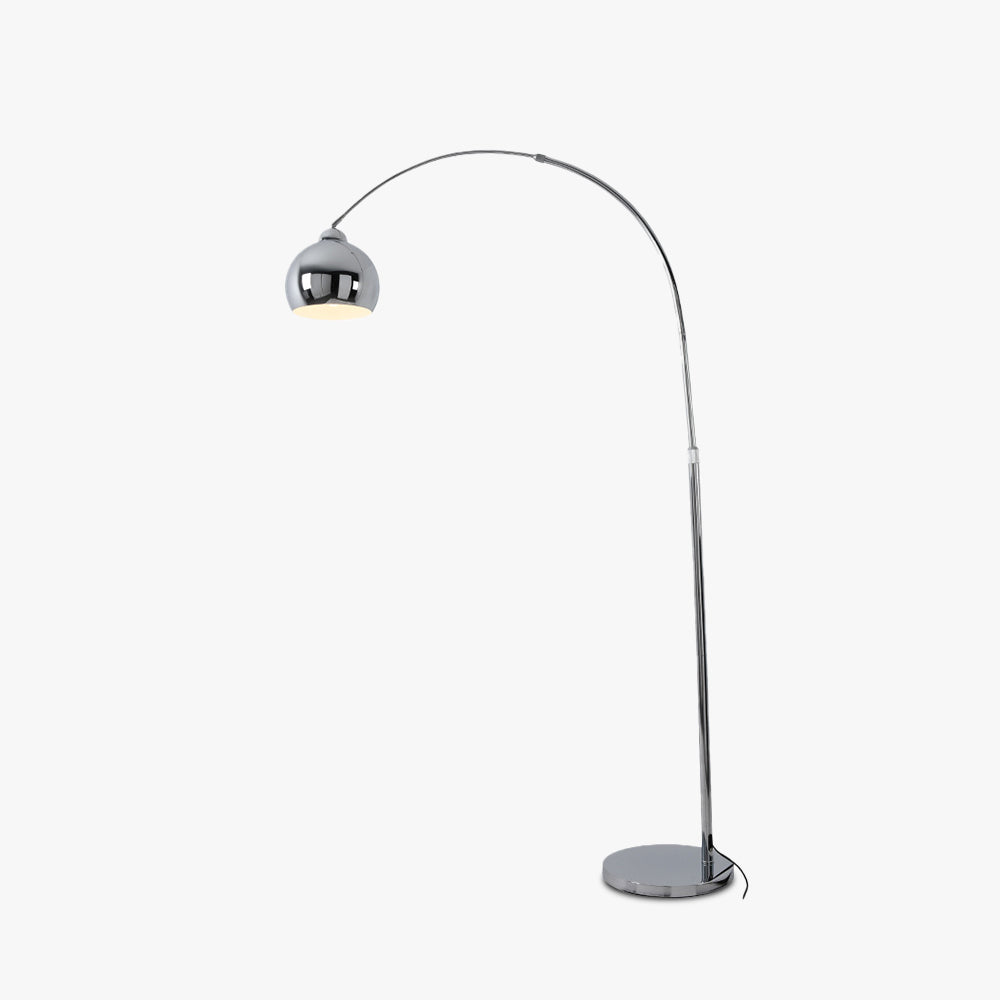 Mira Angelrute Design LED Stehlampe Silber Wohn/Essen/Schlafzimmer Metall