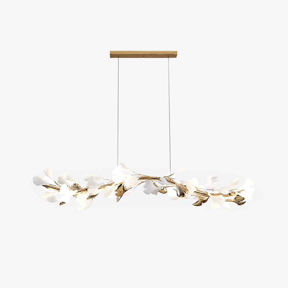 Olivia Modern LED Kronleuchter Blumen Wohn/Esszimmer Gold Metall