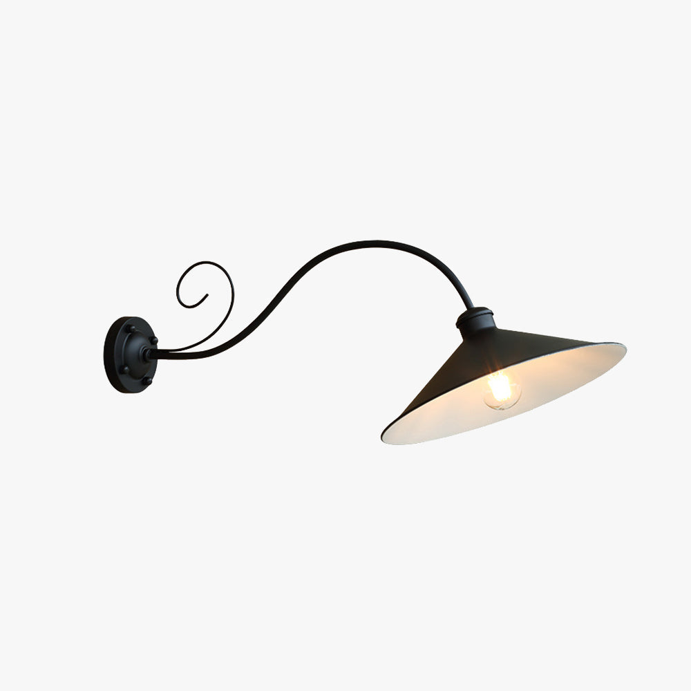 Silva Industrie LED Wandleuchte Lang Arm, Innenhof/Terrasse, 2 Farben, Metall