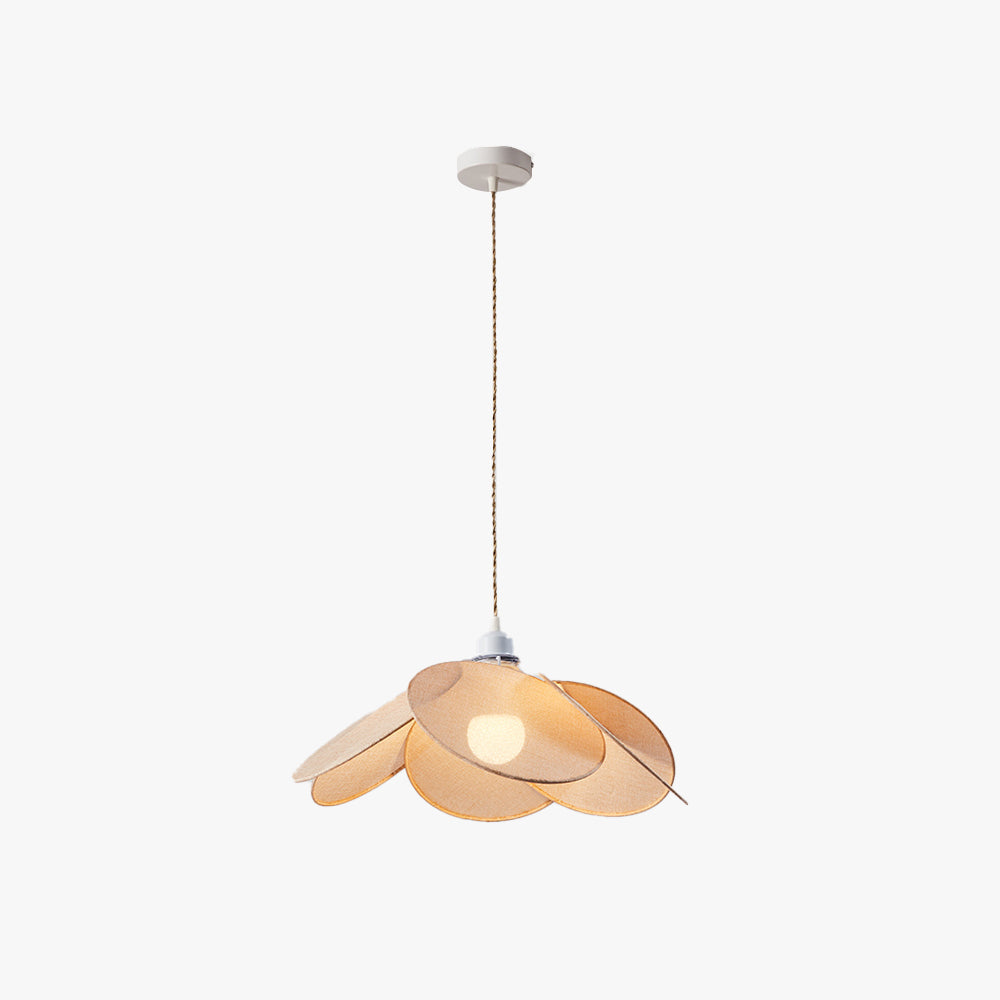 Ritta Pendelleuchte 3 Farben, Metall & Tücher, Durchmesser 40/50/60cm