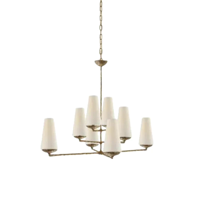 Silva Design LED Metall Kronleuchter für Wohnzimmer, Küche Schwarz