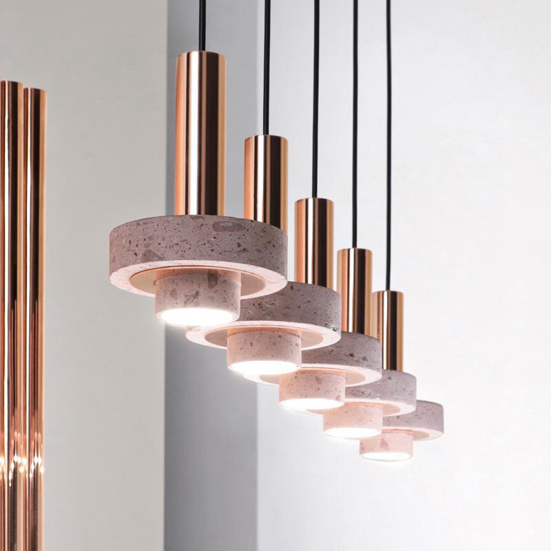 Arisha Modern LED Pendelleuchte Zylinder Wohn/Schlafzimmer Metall