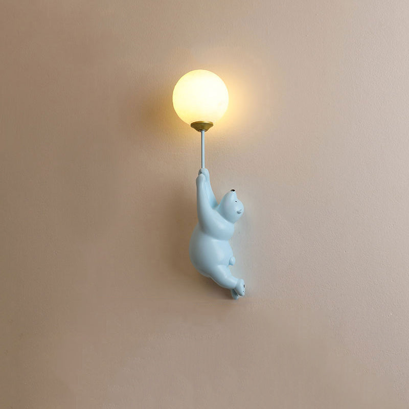 Arisha Design Bear LED Wandleuchte Innen Weiß, Kinderzimmer/Schlafzimmer