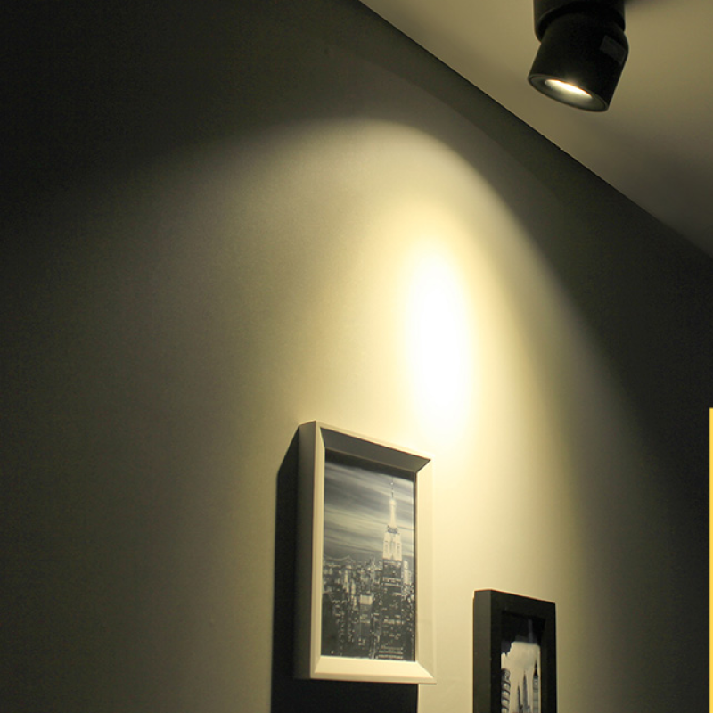 Aim Modern Zylinder LED Wandleuchte Schwarz/Weiß Flur
