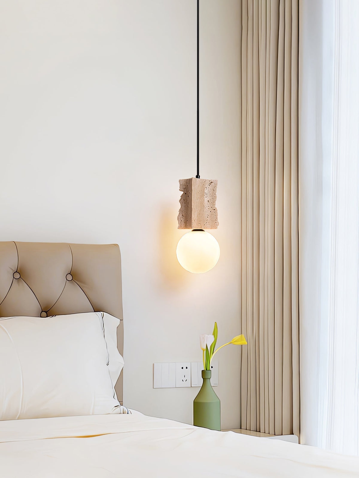 Travertine Raw Edge Pendelleuchte