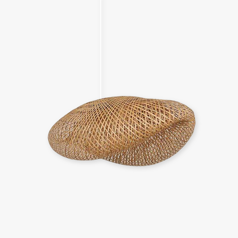 Muto Boho LED Pendelleuchte Bambus Wohn/Esszimmer/Arbeitszimmer
