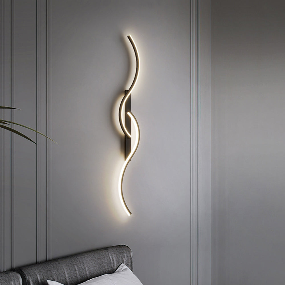 Arisha Modern LED Wandleuchte Innen Linear Schwarz/Weiß