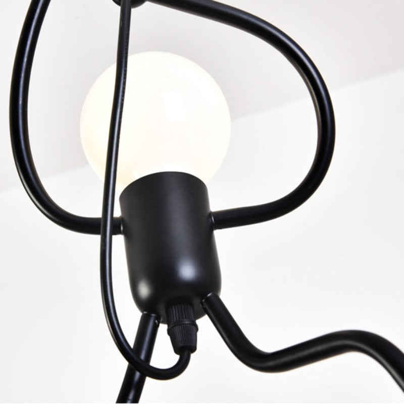 Silva Retro Modern LED Pendelleuchte Schwarz/Weiß, Esstisch