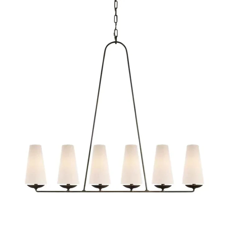 Silva Design LED Metall Kronleuchter für Wohnzimmer, Küche Schwarz