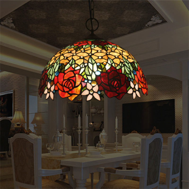 Arisha Vintage Luxury Pendelleuchte Glas Hardware Buntes Glas Wohnzimmer