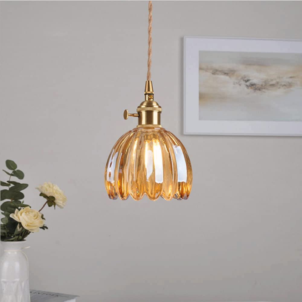 Valentina Retro LED Pendelleuchte Glas Wohnzimmer
