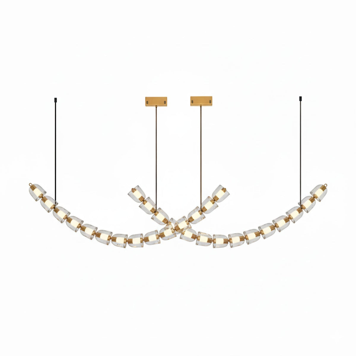 Nexus Gold Kristall Kronleuchter
