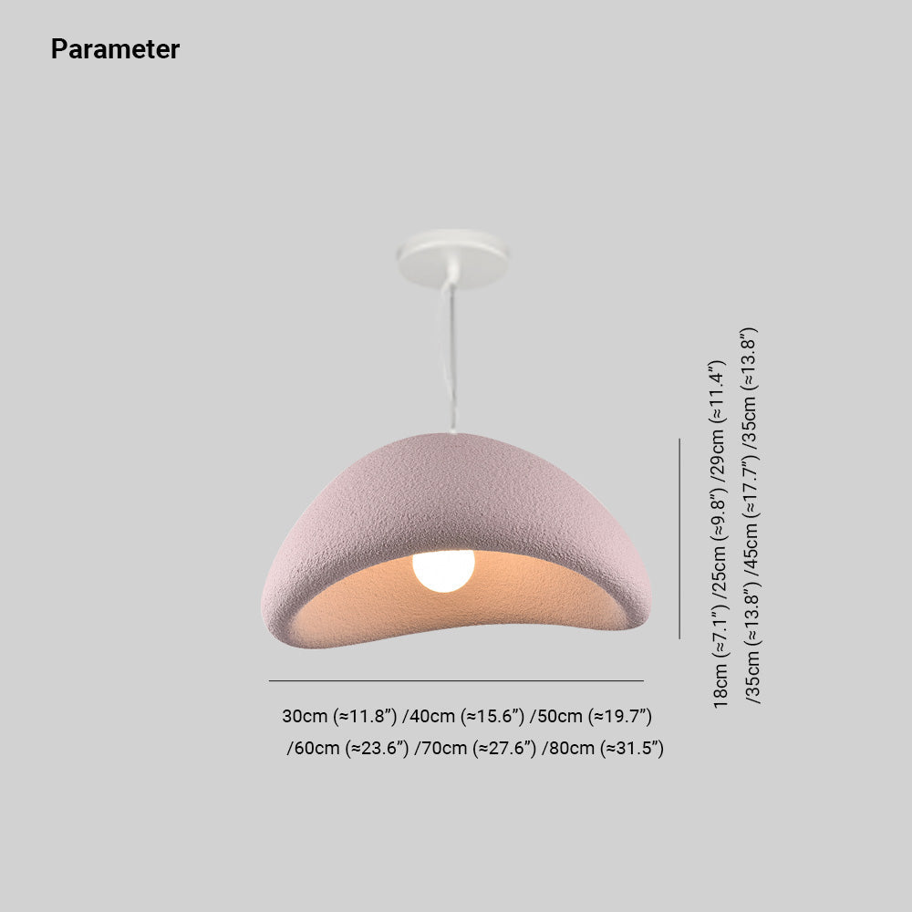 Avi Pendelleuchte in Brotform Schlaf/Wohnzimmer/Esstisch Metall & Polystyrol