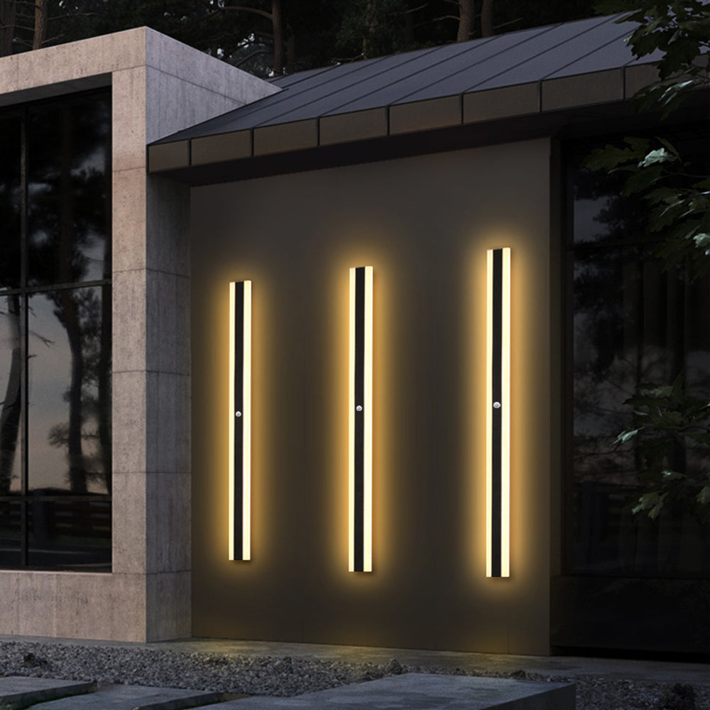 Arisha Modern Linear Außenwandleuchte Metall Acryl Garten Flur