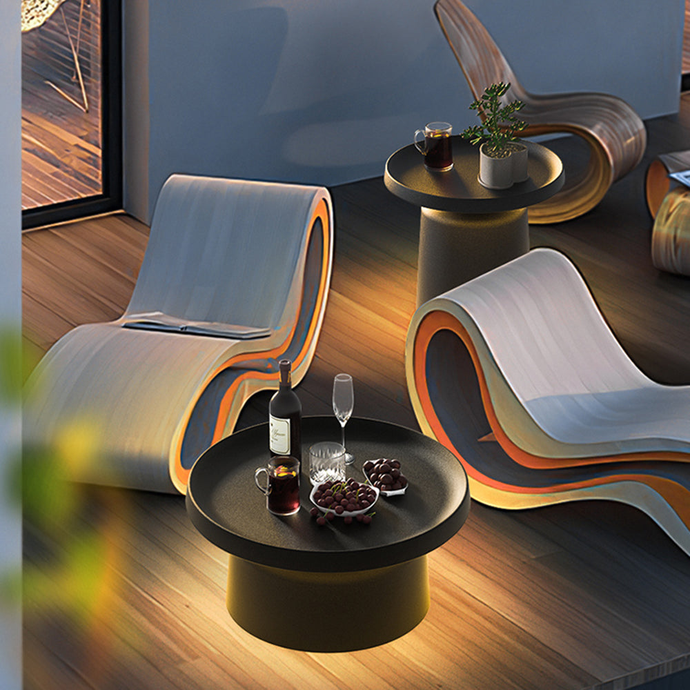 Ray Modern LED Außenleuchte Schwarz Garten/Terrasse Metall Wiederaufladbar/Solar