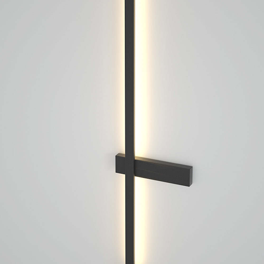 Ray Außenwandleuchte Minimalistisch Duo-Linear Schwarz LED Garten Balkon