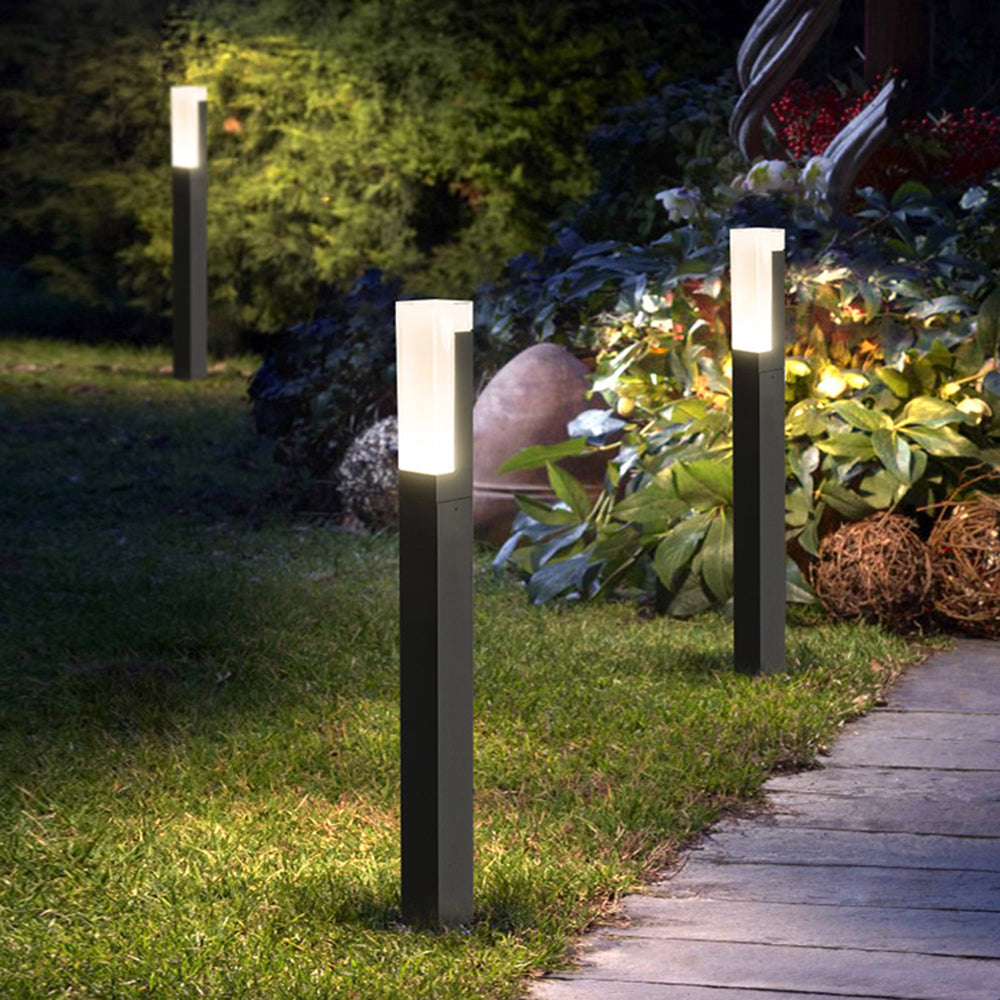 Ray Modern LED Rechtecke Außenleuchte Metall Acryl Garten Flur Balkon