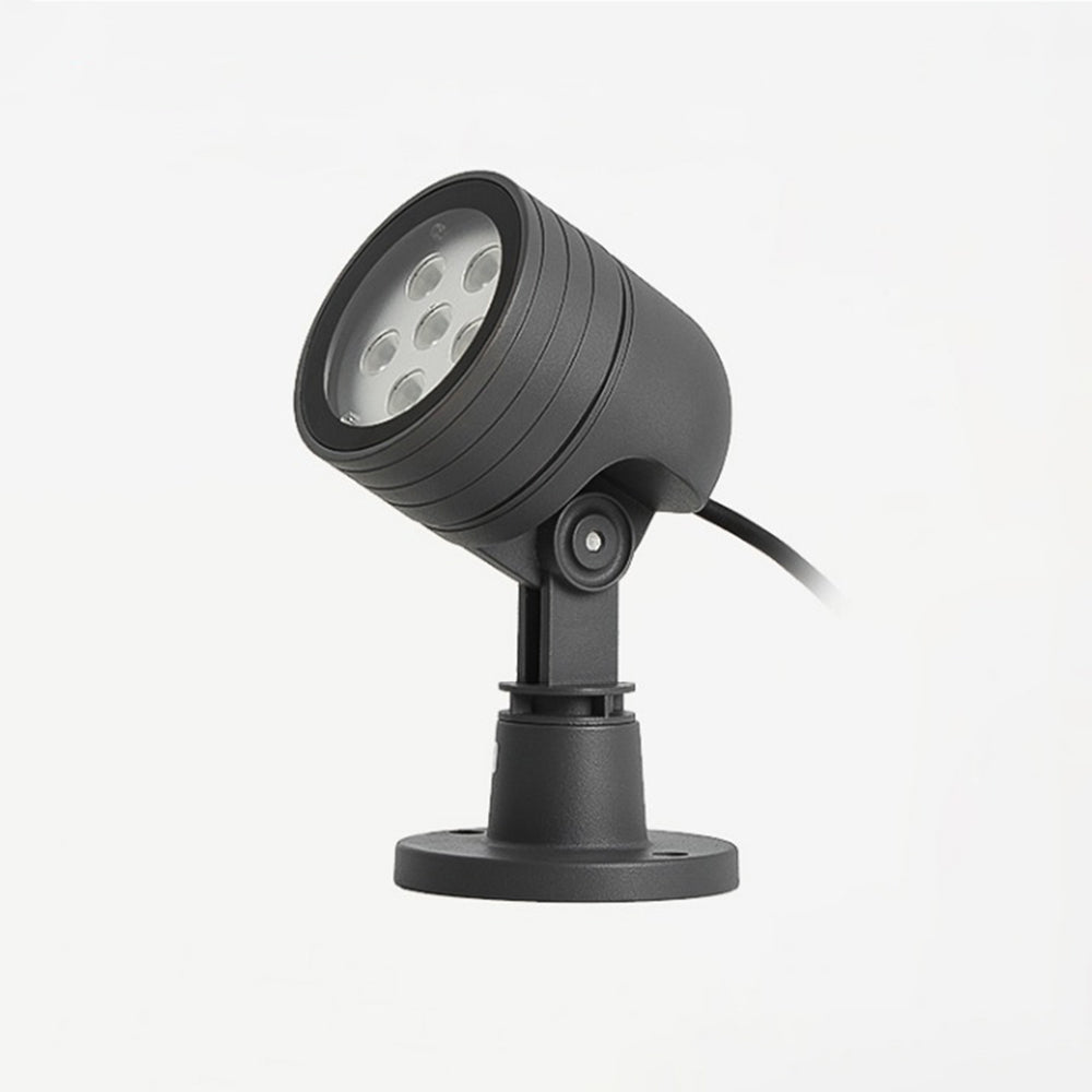 Ray Modern LED Außenleuchte Zylinder Garten, Schwarz, Metall Glas