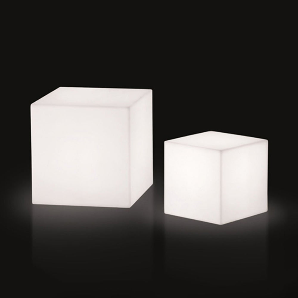 Ray Modern LED Außenleuchte Weiß Garten/Flur/Balkon PE Würfelform 7 Größen Wiederaufladbar