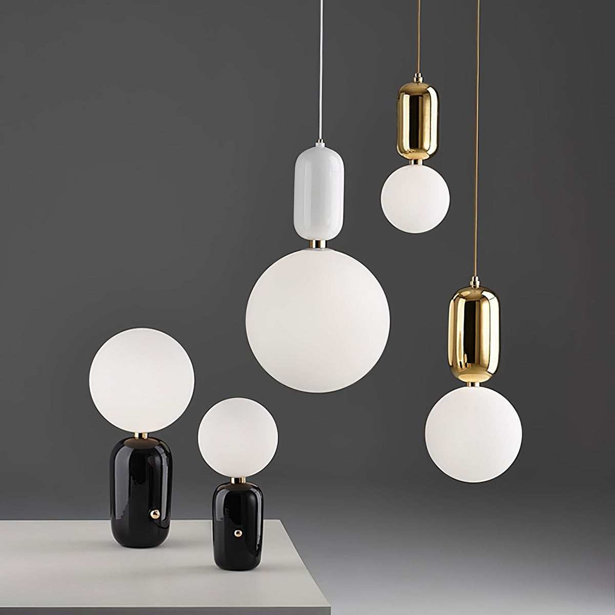 Carter moderne Pendelleuchte aus Glas