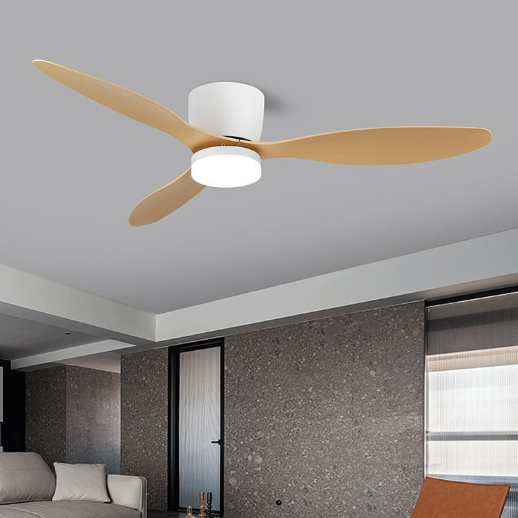 Brinor minimalistisch Deckenventilator mit Beleuchtung Holz