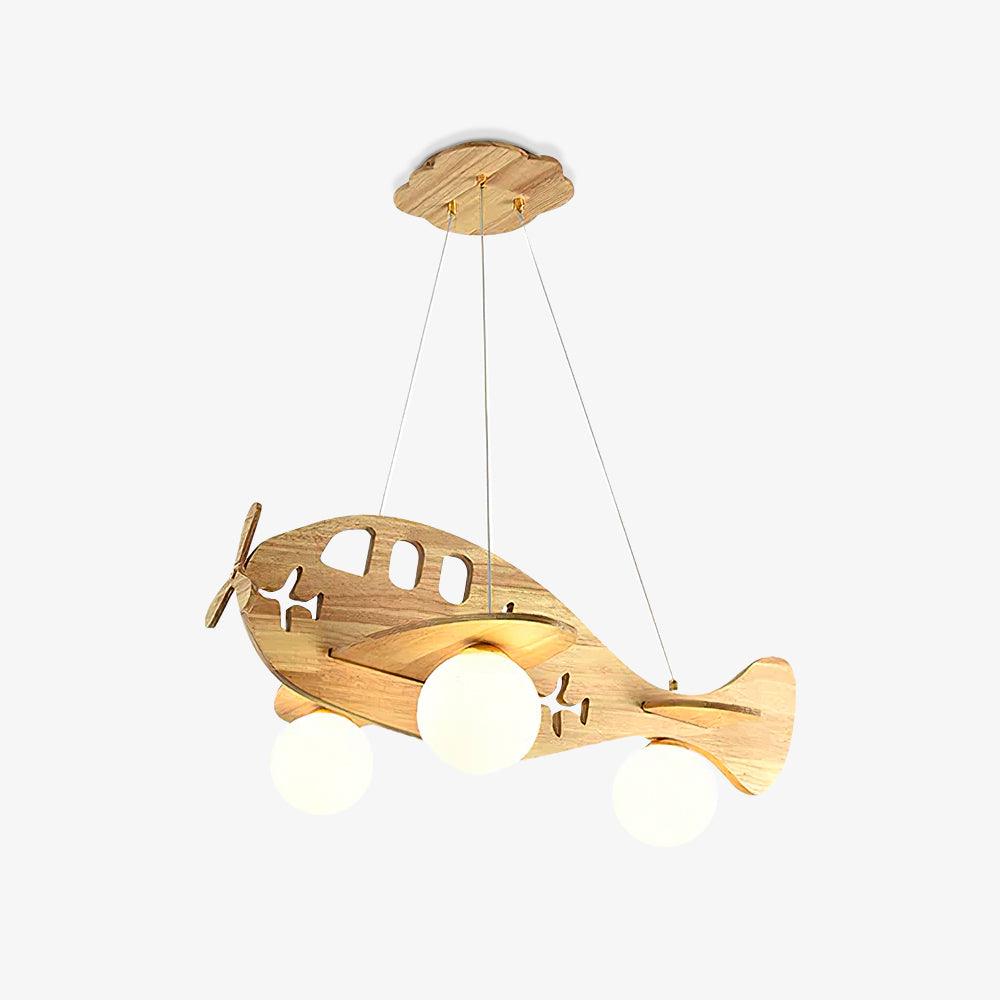 Aldenine Pendelleuchte aus Holz mit künstlerischem Design