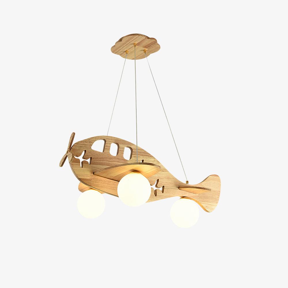 Aldenine Pendelleuchte aus Holz mit künstlerischem Design