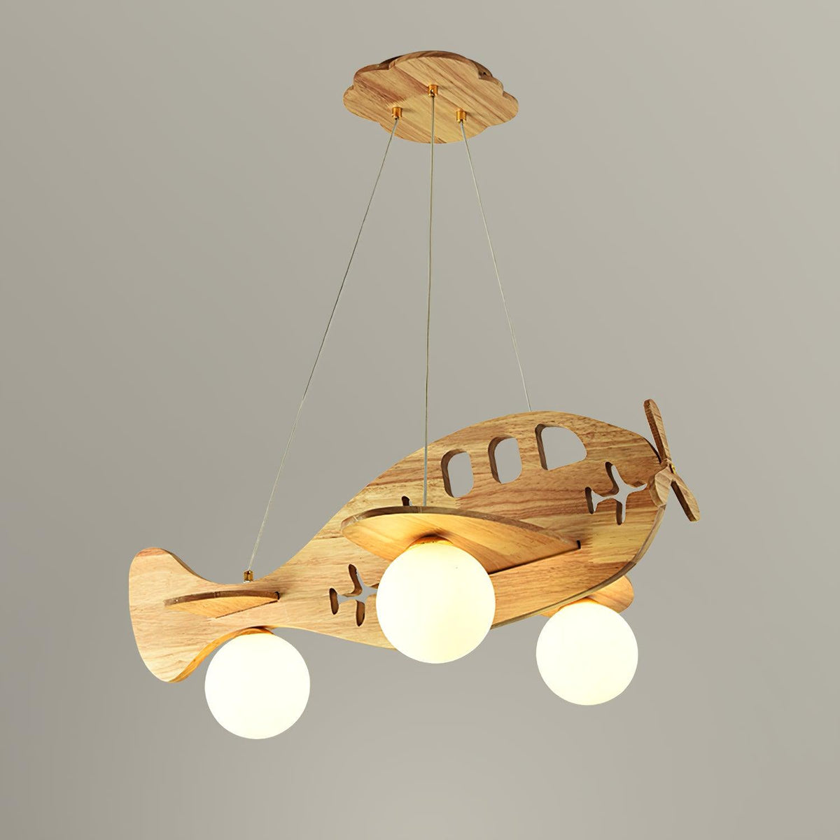 Aldenine Pendelleuchte aus Holz mit künstlerischem Design