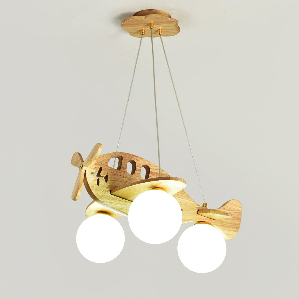 Aldenine Pendelleuchte aus Holz mit künstlerischem Design