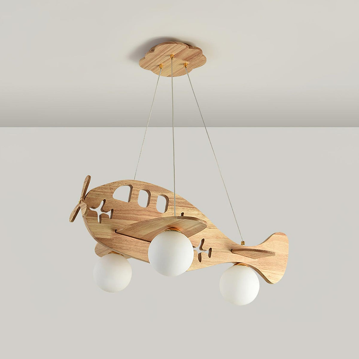 Aldenine Pendelleuchte aus Holz mit künstlerischem Design