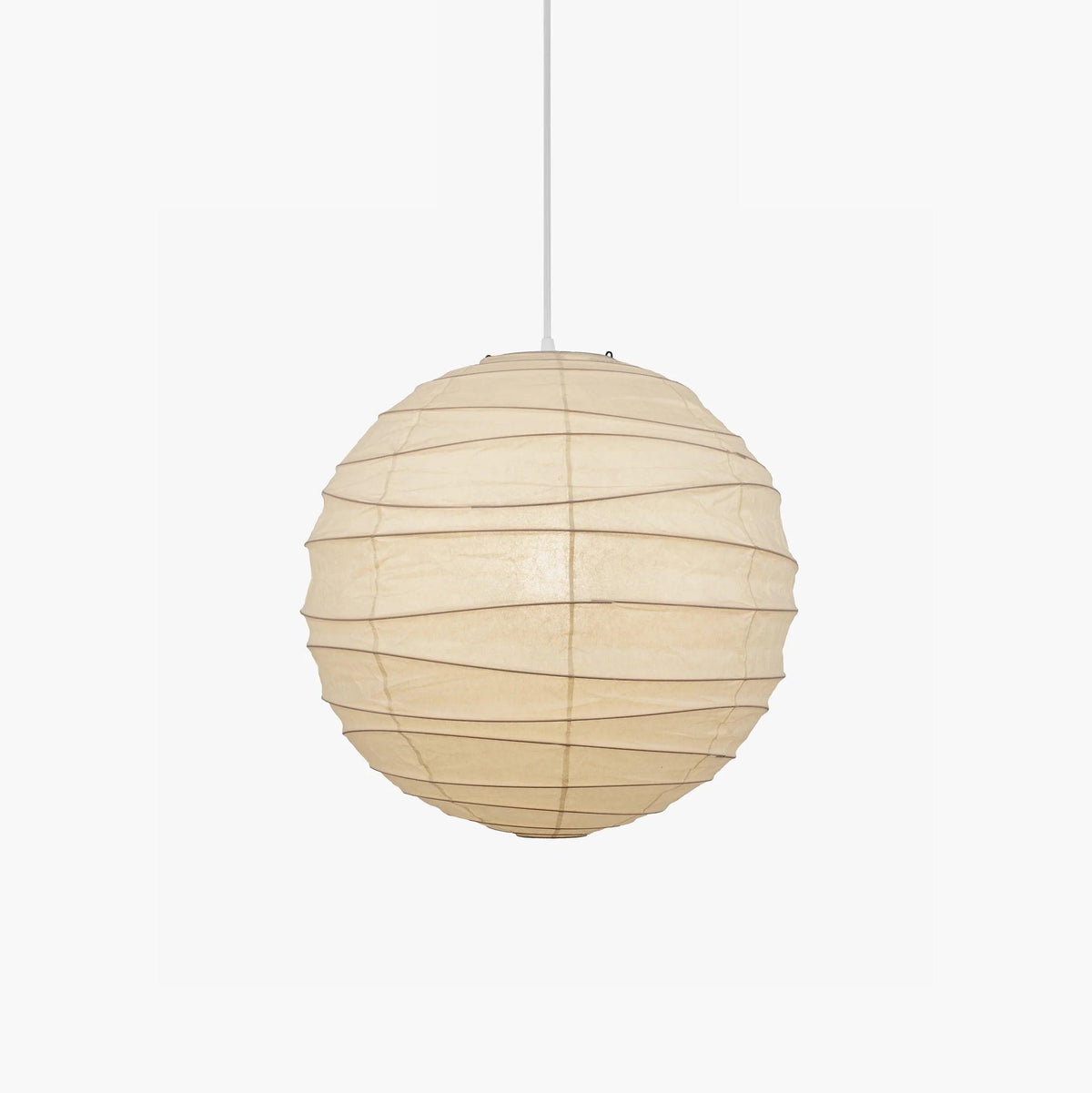 Luna Pendelleuchte mit japanischem Papier-Globus