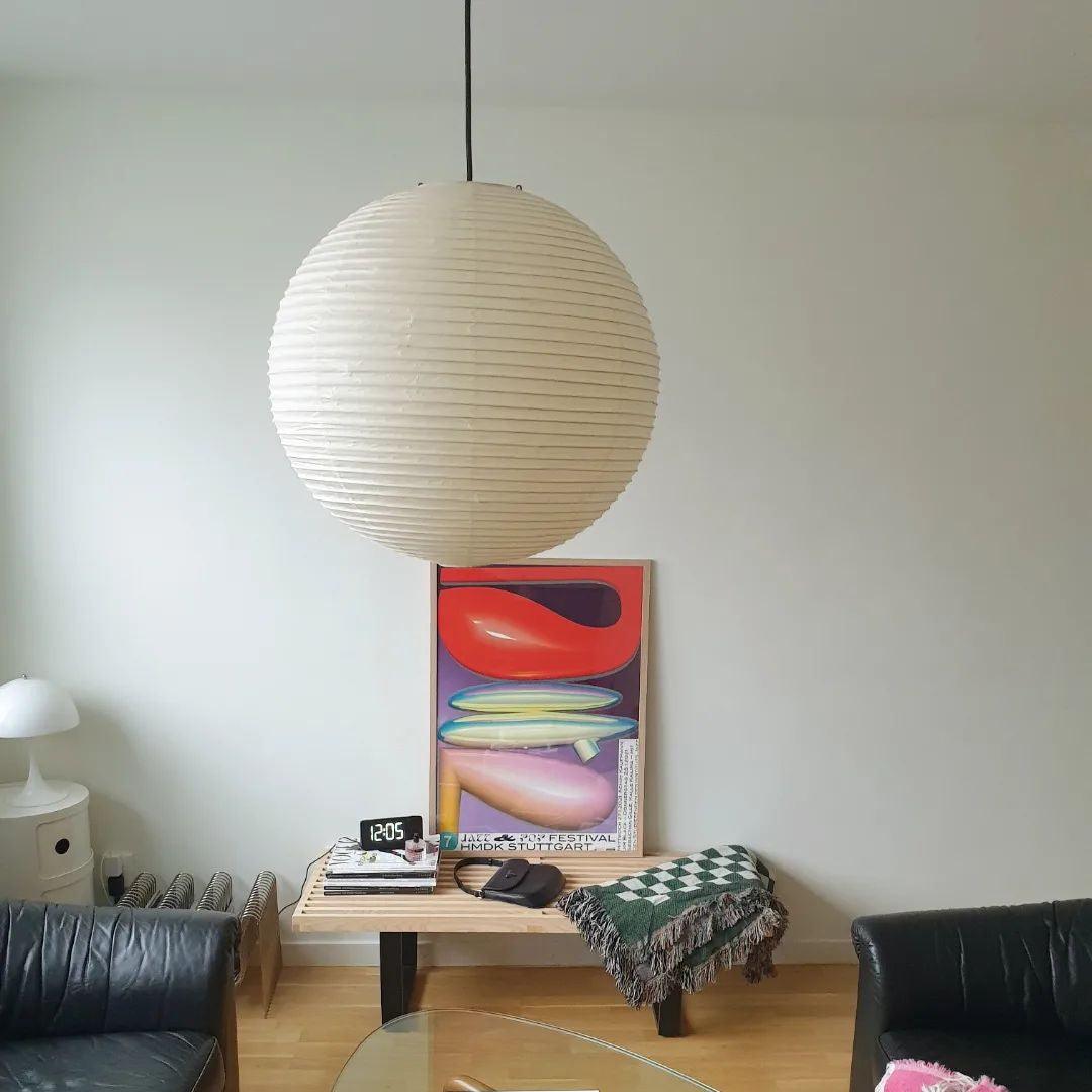 Noveno Pendelleuchte Bambus Washi-Papier rund