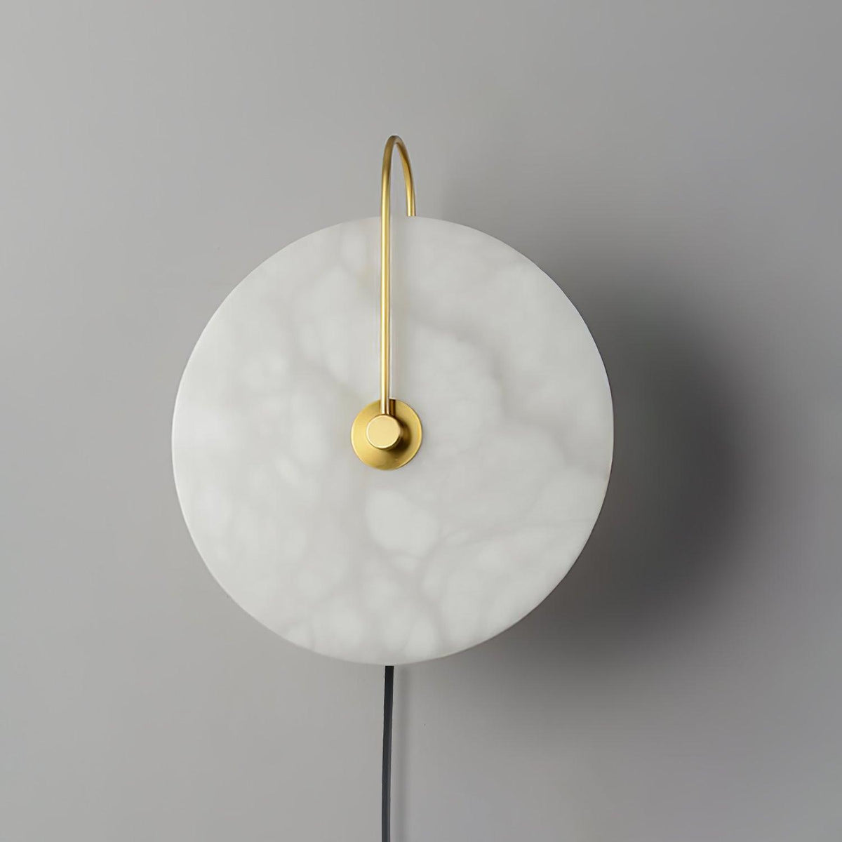 Albeaine Alabaster Pendelleuchte in Kugel-Form mit Stecker | Wandleuchte