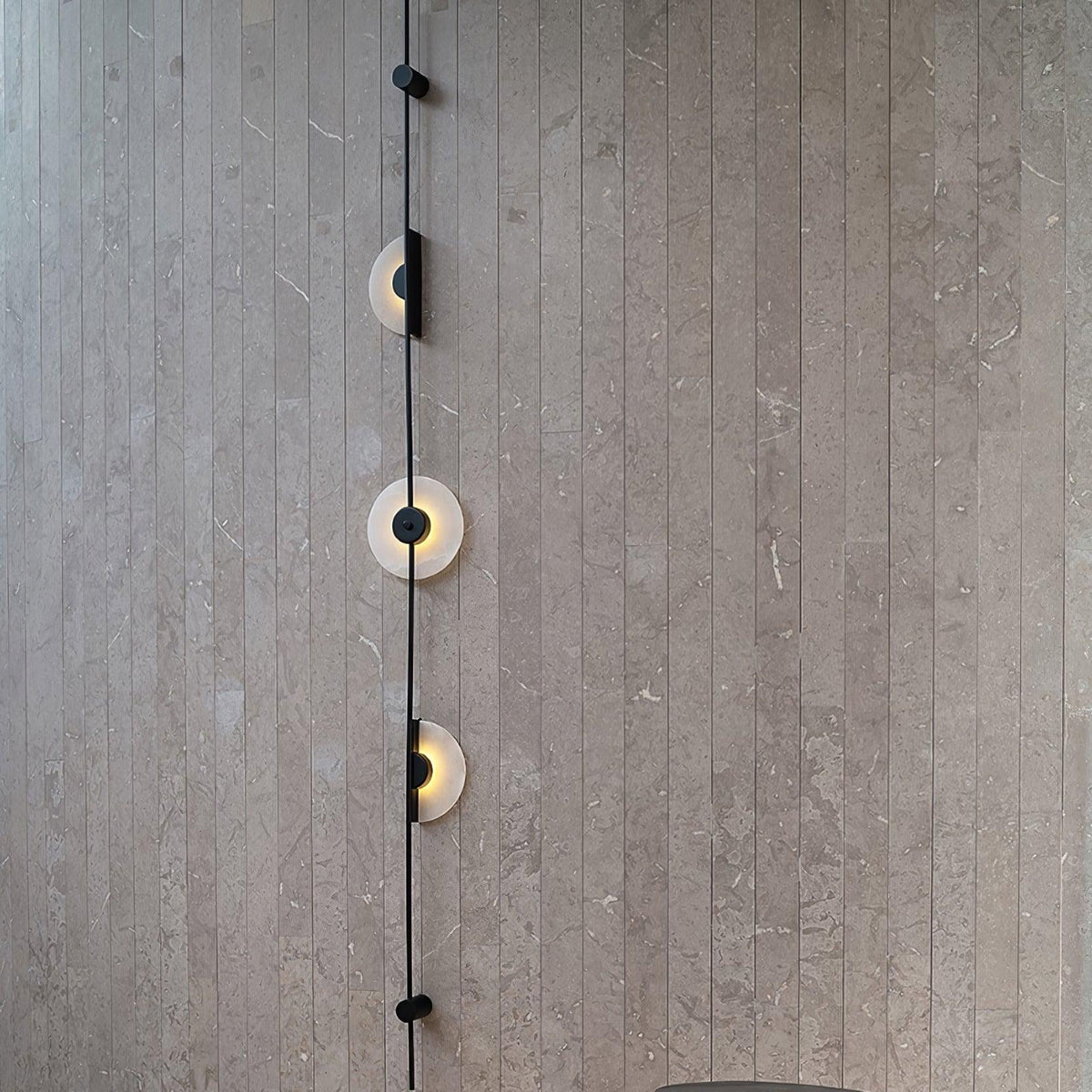 Albarina Alabaster Wandleuchte mit Stecker