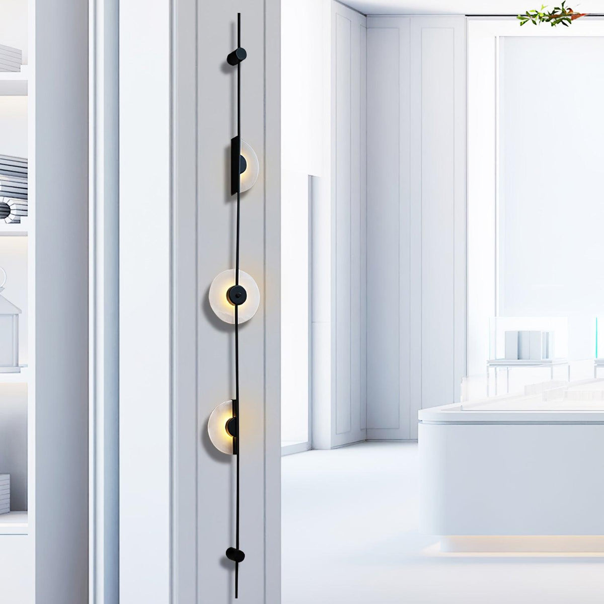 Albarina Alabaster Wandleuchte mit Stecker
