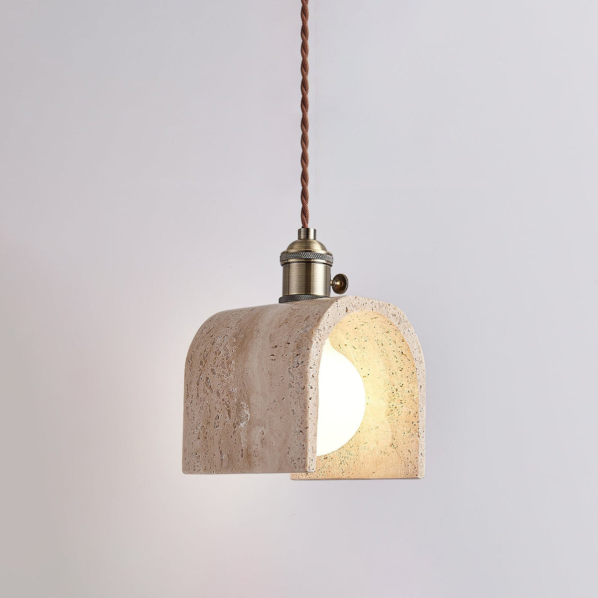 Qisk Travertine Pendelleuchte