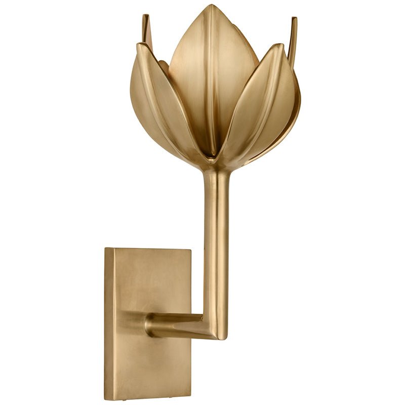 Clira Messing Lotus-Blüte Wandleuchte
