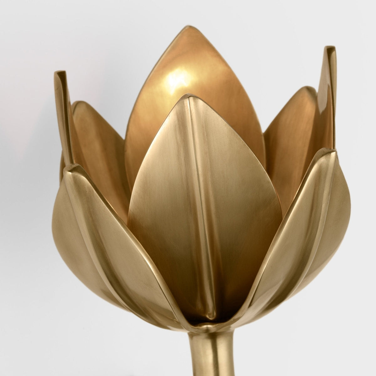Clira Messing Lotus-Blüte Wandleuchte