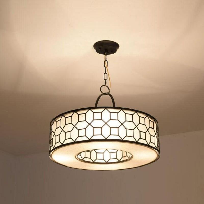 Arshaor Premium Elegance runde Pendelleuchte aus Kupfer mit Glaskolben
