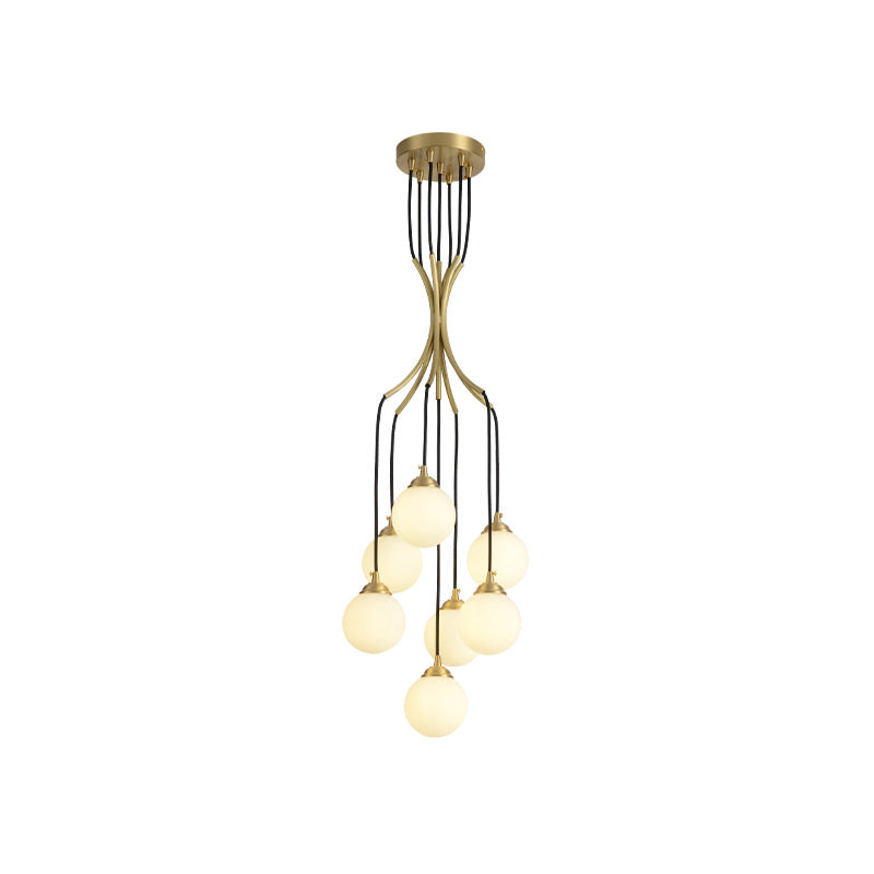 Zoruvyi modern minimalistisch Ball Drop Glas Kronleuchter
