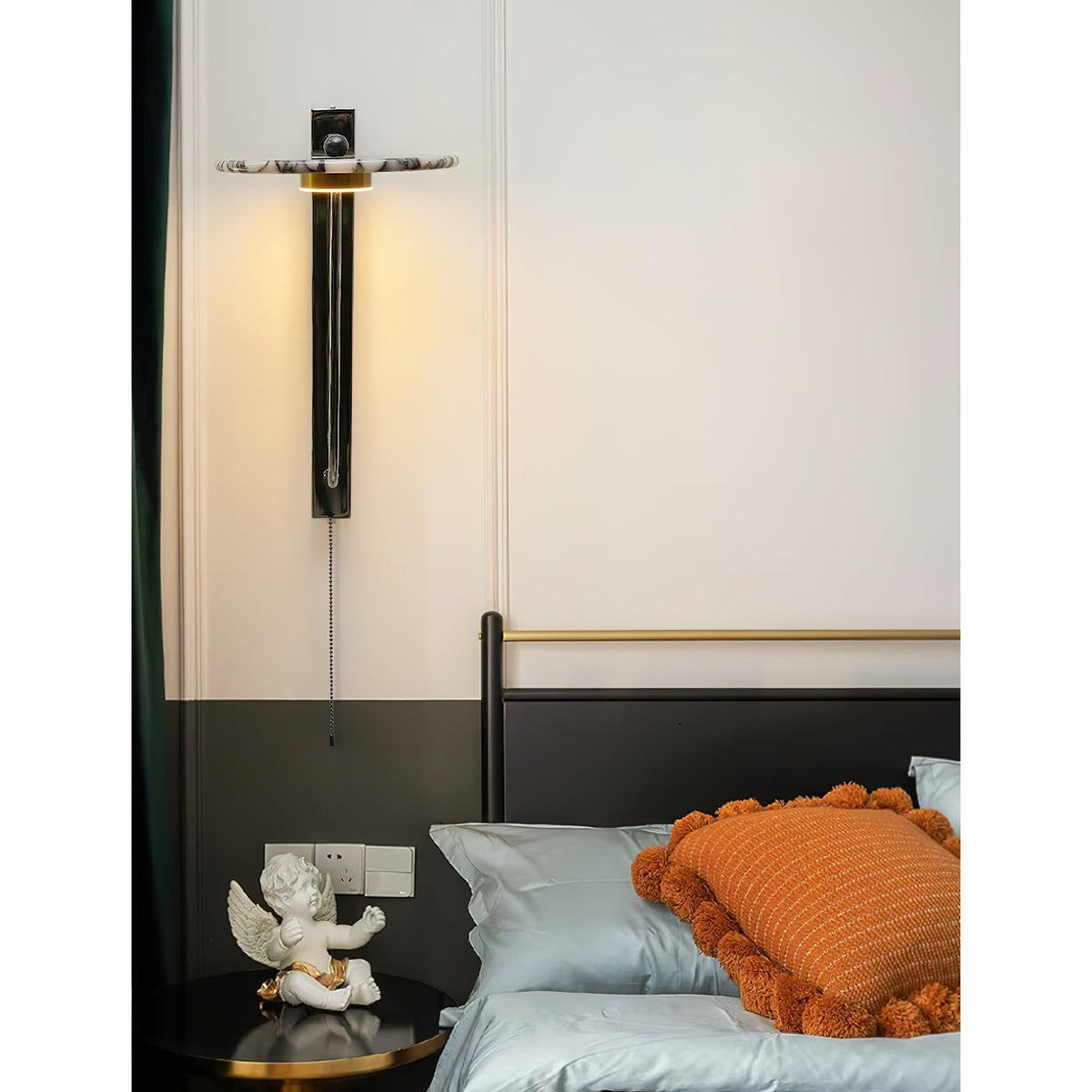 Aevuvyn zeitgenössische minimalistische Marmor-Wandleuchte