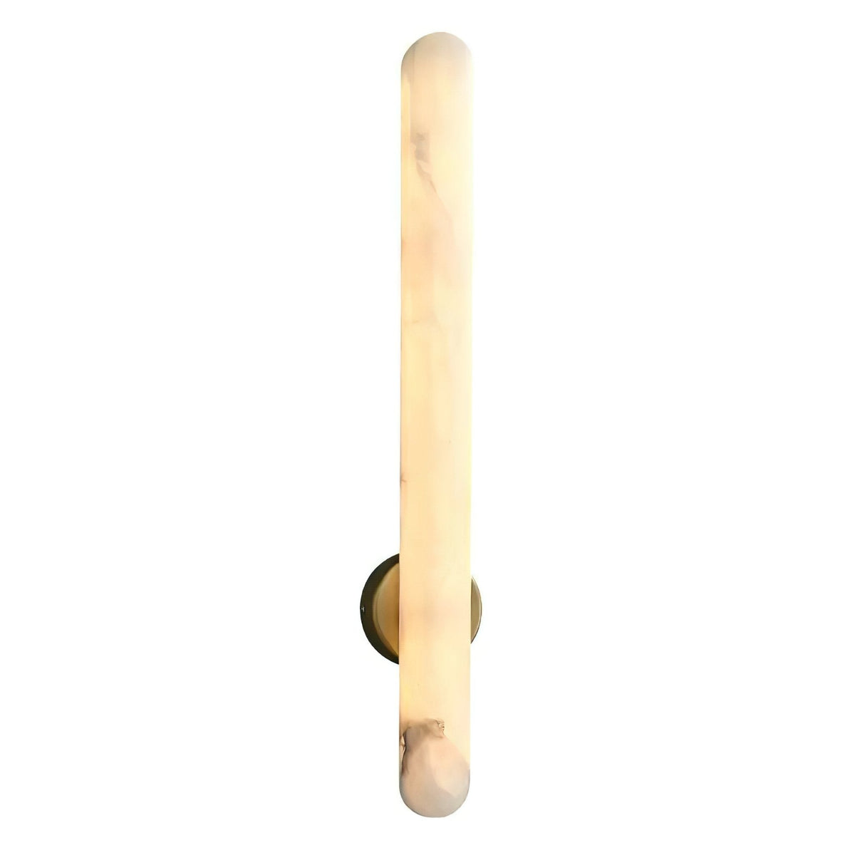 Elvenira zylindrische Alabaster-Wandleuchte
