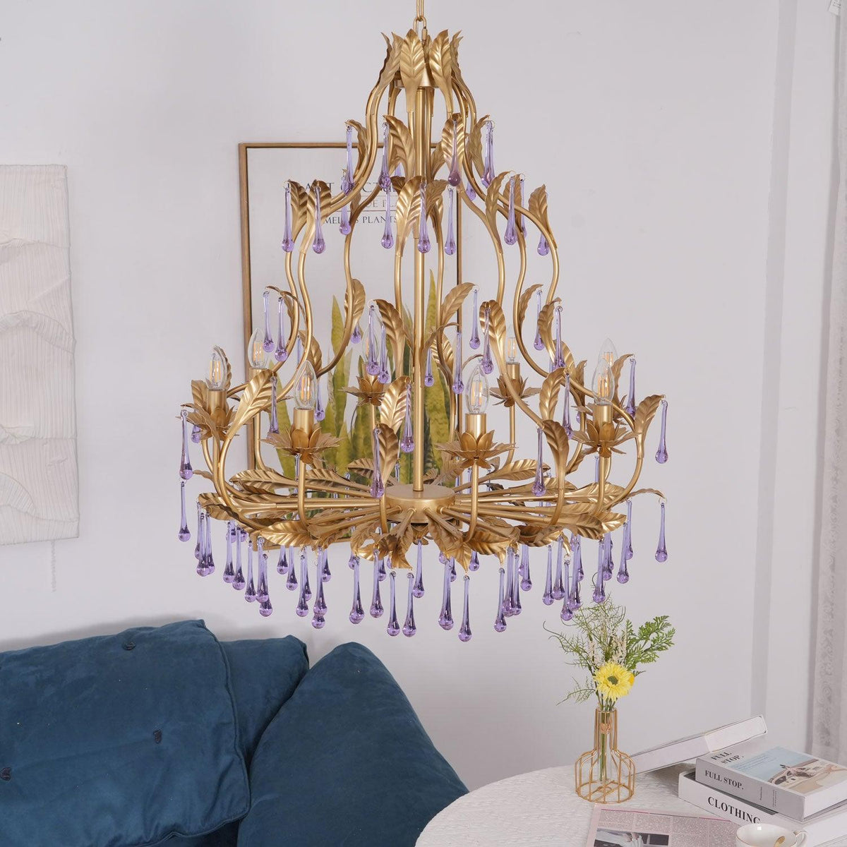 Orienaine Pendelleuchte Gold Blatt