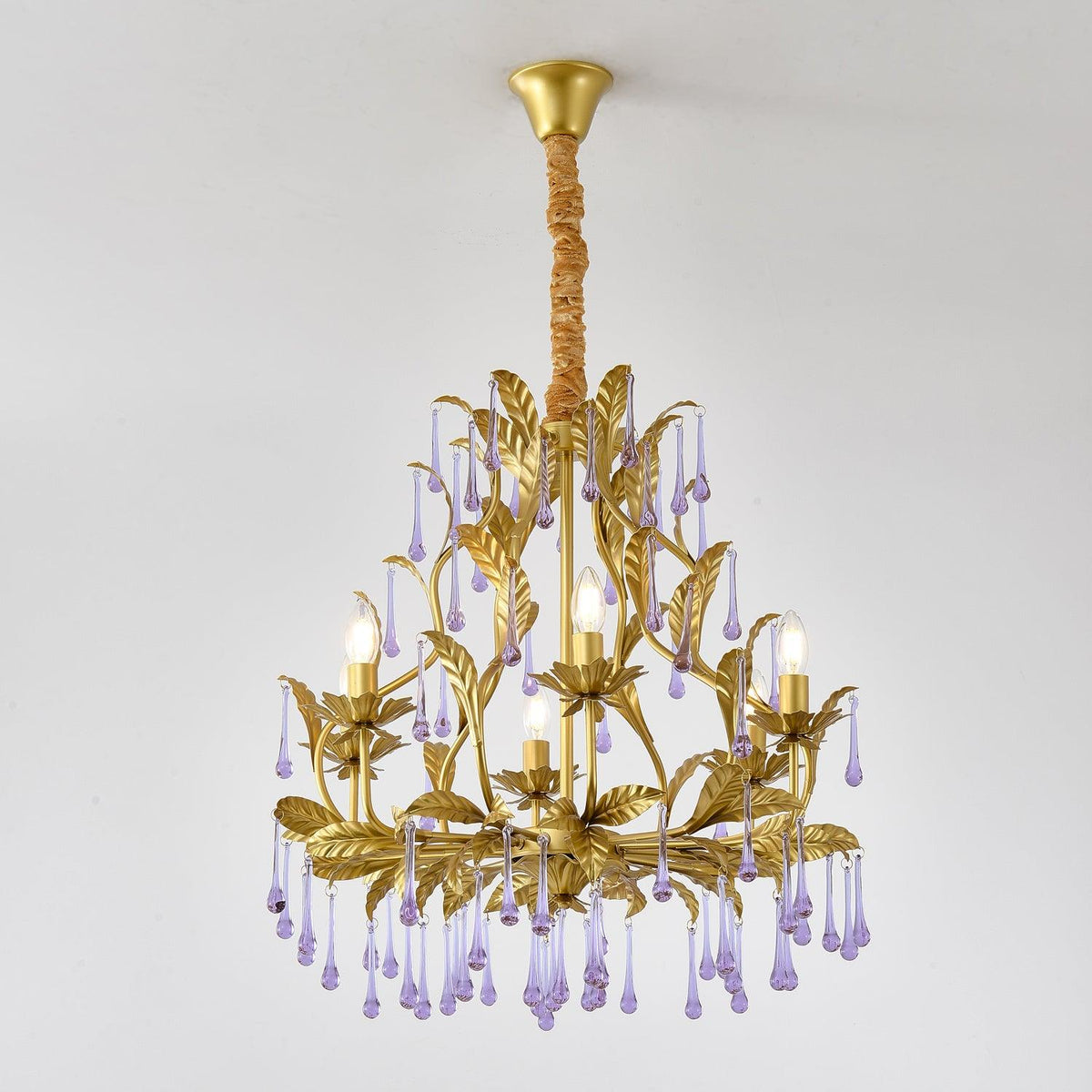 Orienaine Pendelleuchte Gold Blatt