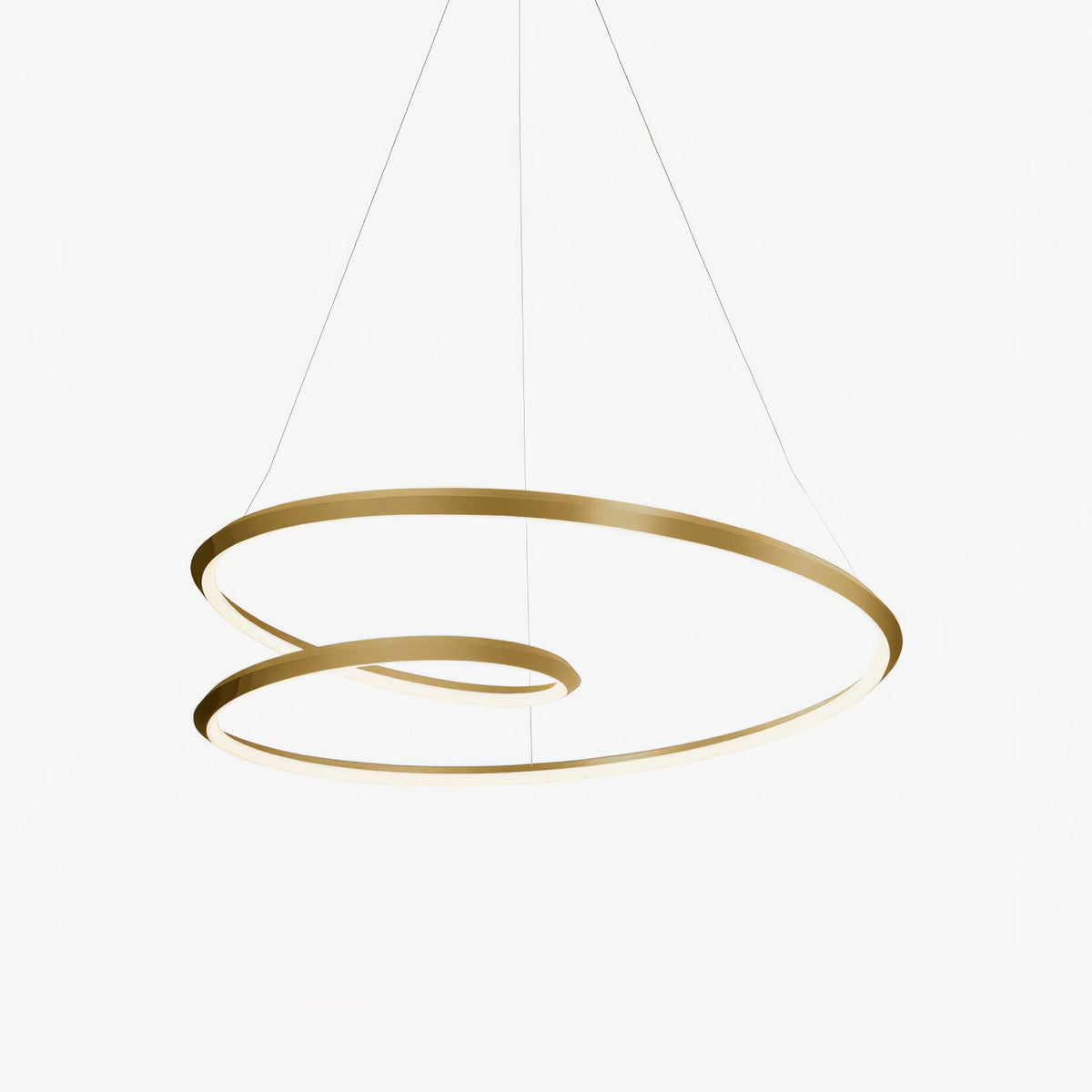 Dilen Kronleuchter Gold Aluminium Opalglas