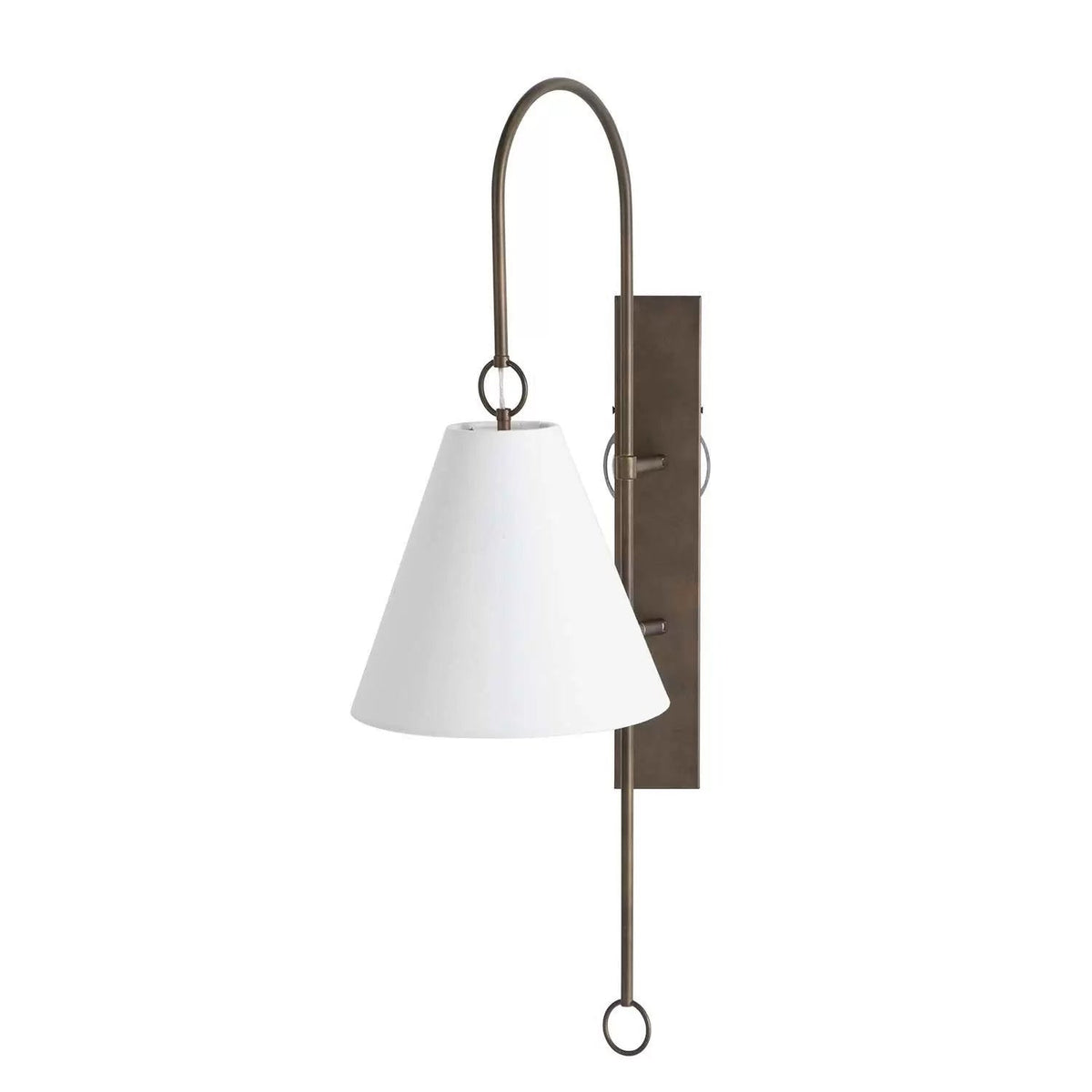 Ildvuvyi Premium-Wandleuchte aus Messing mit Stoff und Metall