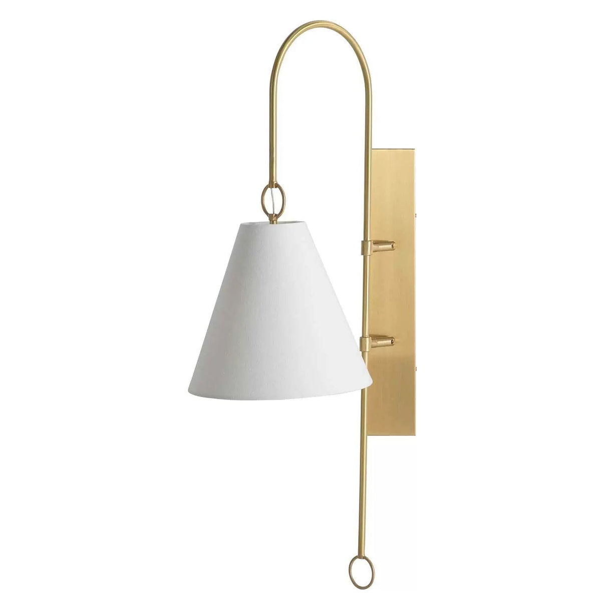 Ildvuvyi Premium-Wandleuchte aus Messing mit Stoff und Metall