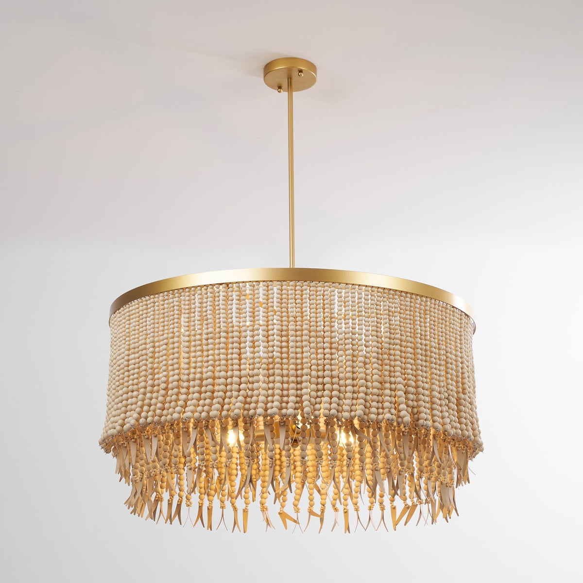 Ljomuvyn Kronleuchter im postmodernen Luxus-Stil aus Holz und Metall